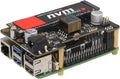 PCIe to M.2 HAT Key-M NVMe SSD and PoE Shield for Raspberry Pi 5