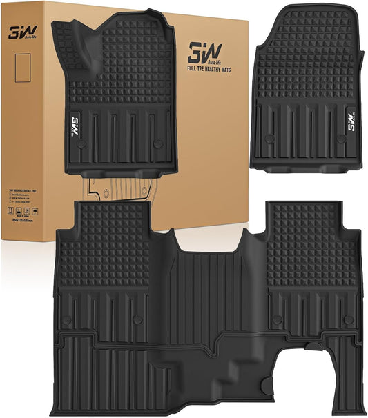 3W Floor Mats for Chevrolet Silverado EV 2024-2025 and GMC Sierra