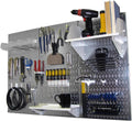 Wall Control Pegboard Organizer 4 ft Metal Pegboard Kit - Durable