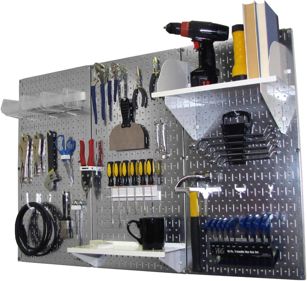 Wall Control Metal Pegboard Organizer for Efficient Tool Storage