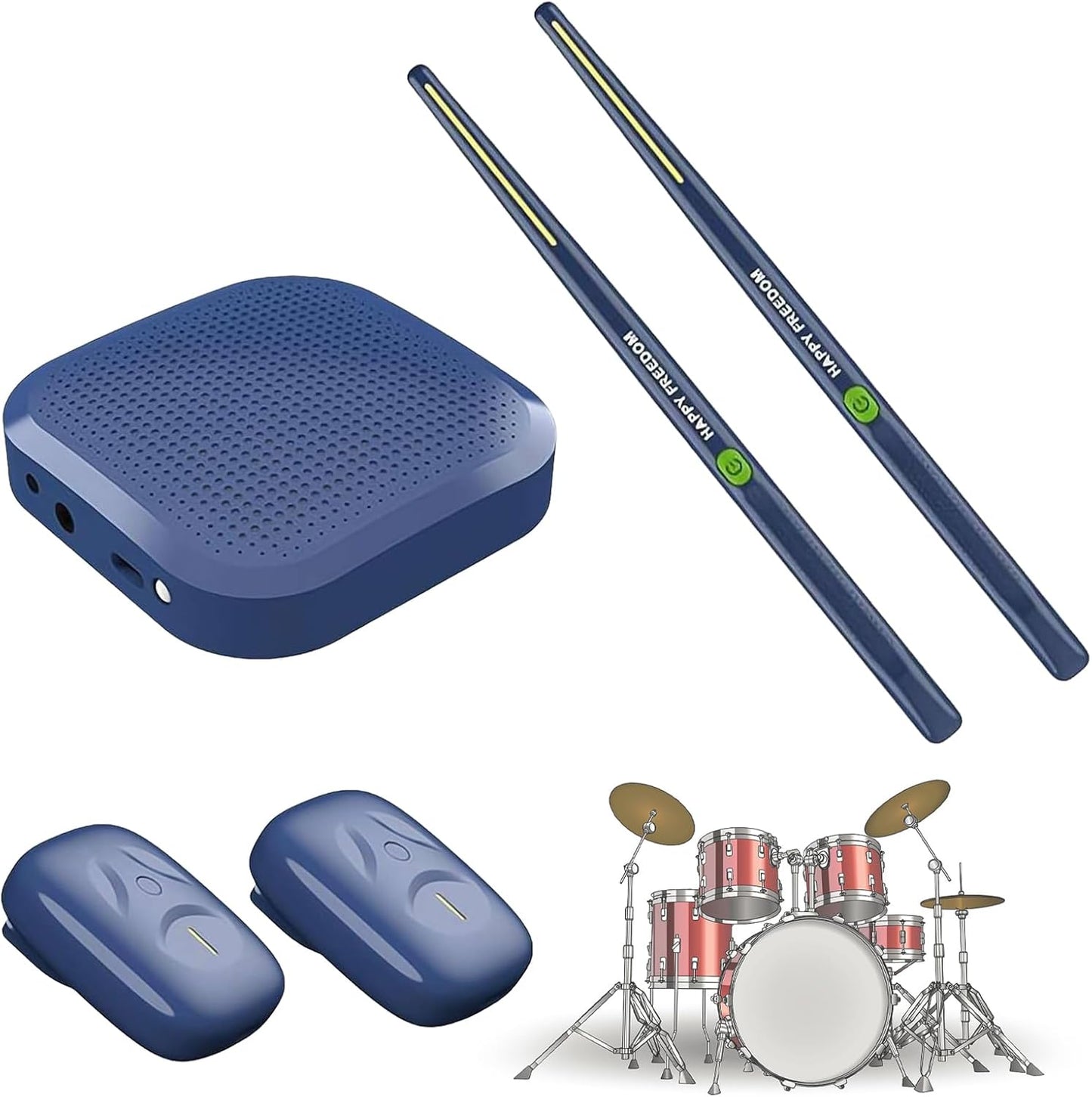 Virtual Electronic Drum Set for Silent Practice and Fun