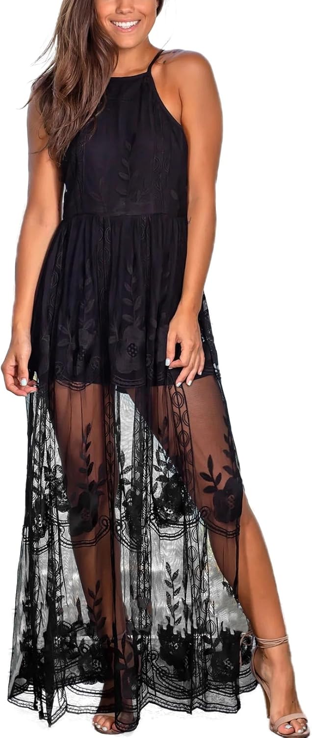 Elegant Women's Deep V-Neck Lace Romper for Special Occasions