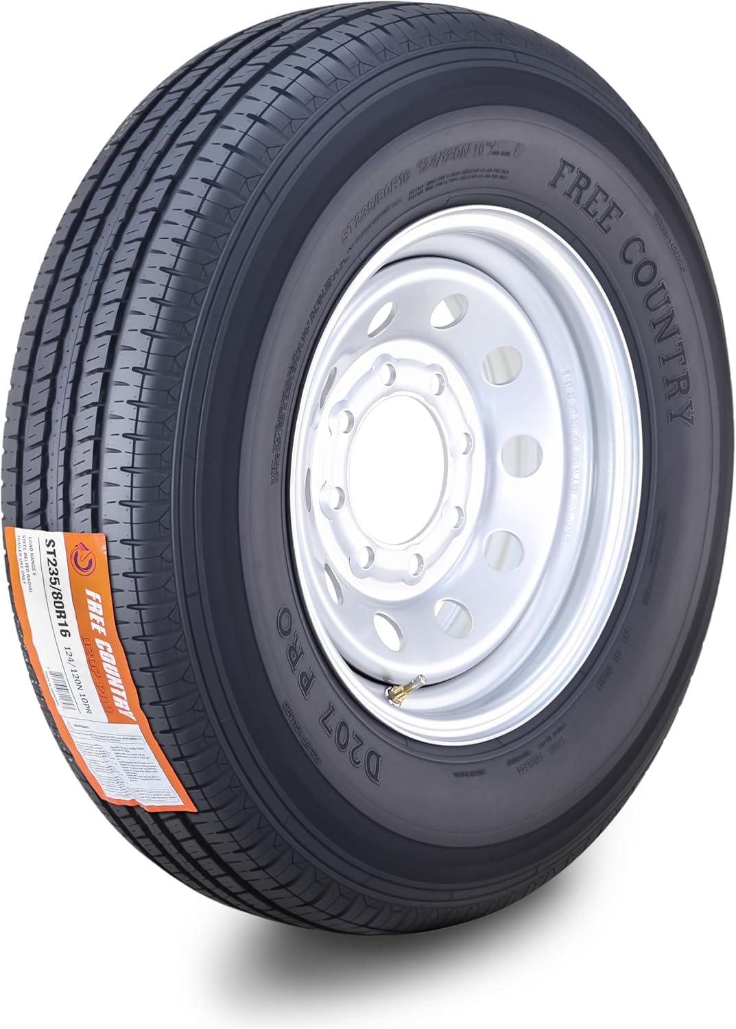 Free Country Trailer Tire Wheel Assembly ST235/80R16 10-Ply E