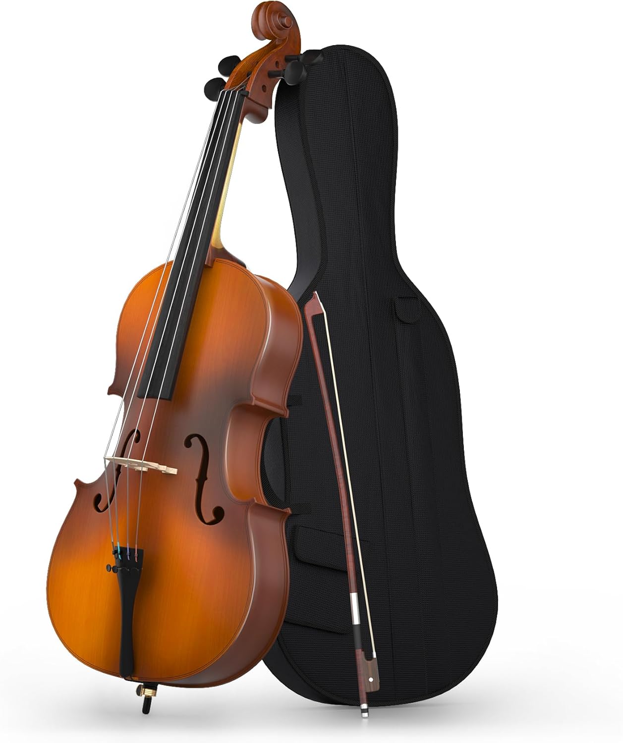 Full Size Cello Kit for Beginners with Accessories and Bag