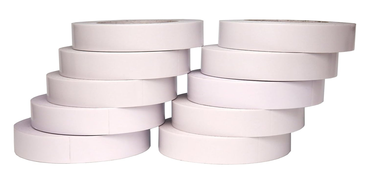 Pack of 10 Heavy Duty Banner Hem Double Sided Permanent Tape