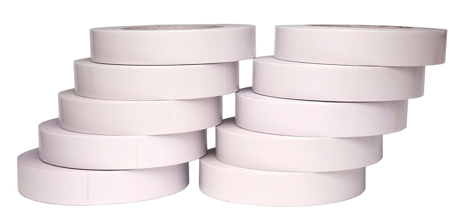 Pack of 10 Heavy Duty Banner Hem Double Sided Permanent Tape