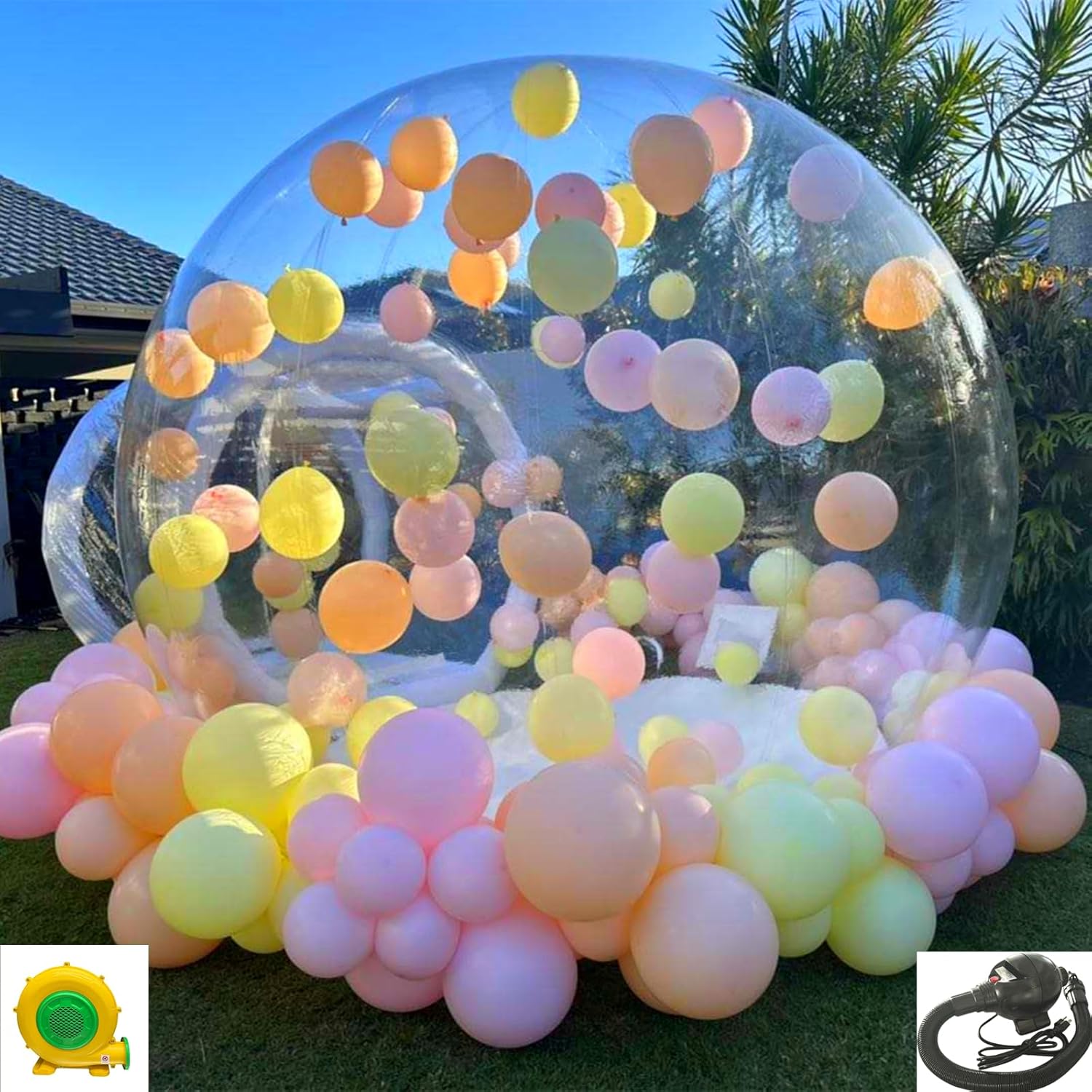 Crystal Dome Inflatable Tent - Outdoor Party Essential!