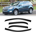 Window Visor for 2010-2017 Chevy Equinox - Tape-On Dark Smoke 4PCS
