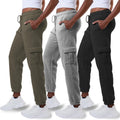 3 Pack Sweatpants Women Cargo Joggers - Cozy Fleece with Pockets Shoes