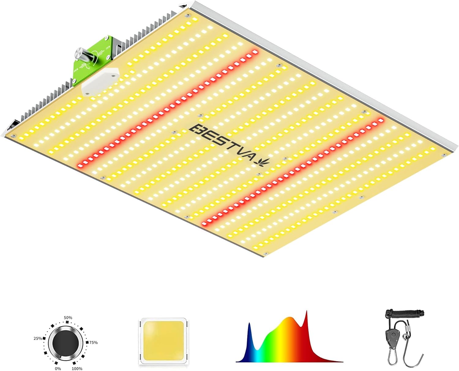 High Yield Dimmable LED Grow Light for Indoor Plants