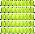Fluorescent Green Drawstring Backpack Bulk 50 Pack - Lightweight