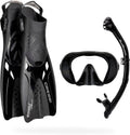 Cressi Musa Explorer Snorkel Set - Lightweight Travel Snorkeling Combo