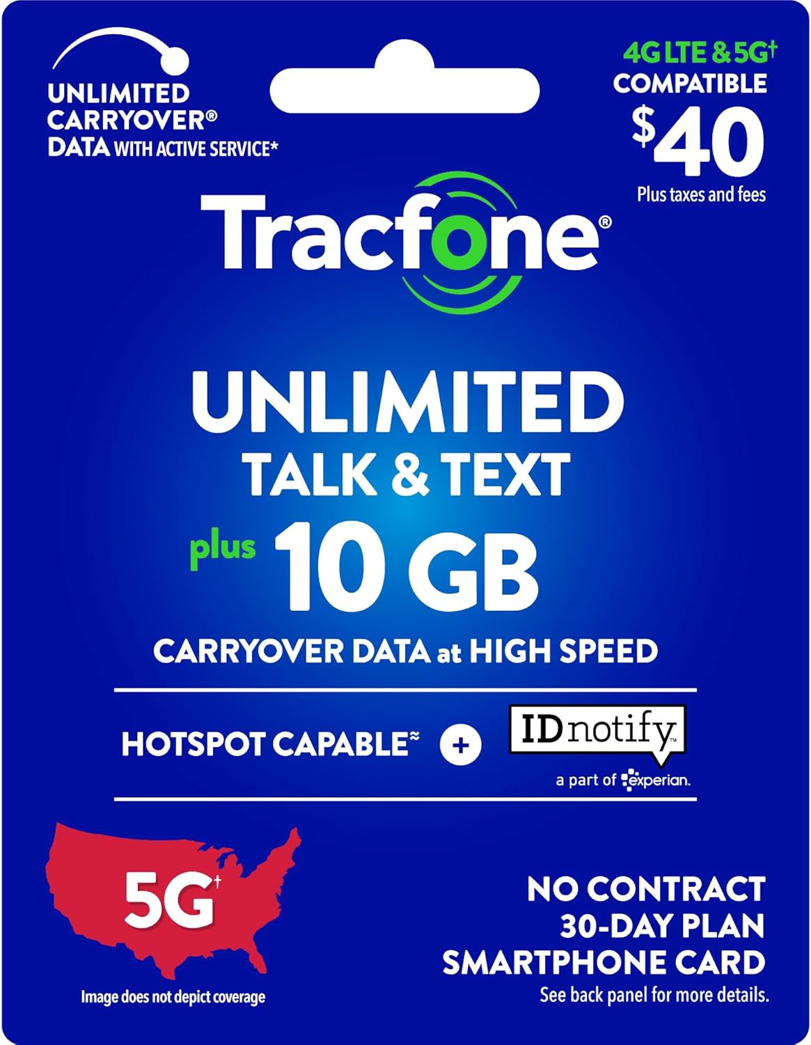 TracFone $40 Unlimited Talk, Text, and 10GB Data Plan Review