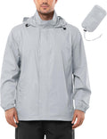 Outdoor Ventures Men's Rain Jacket Waterproof Lightweight (Style ZTCB)