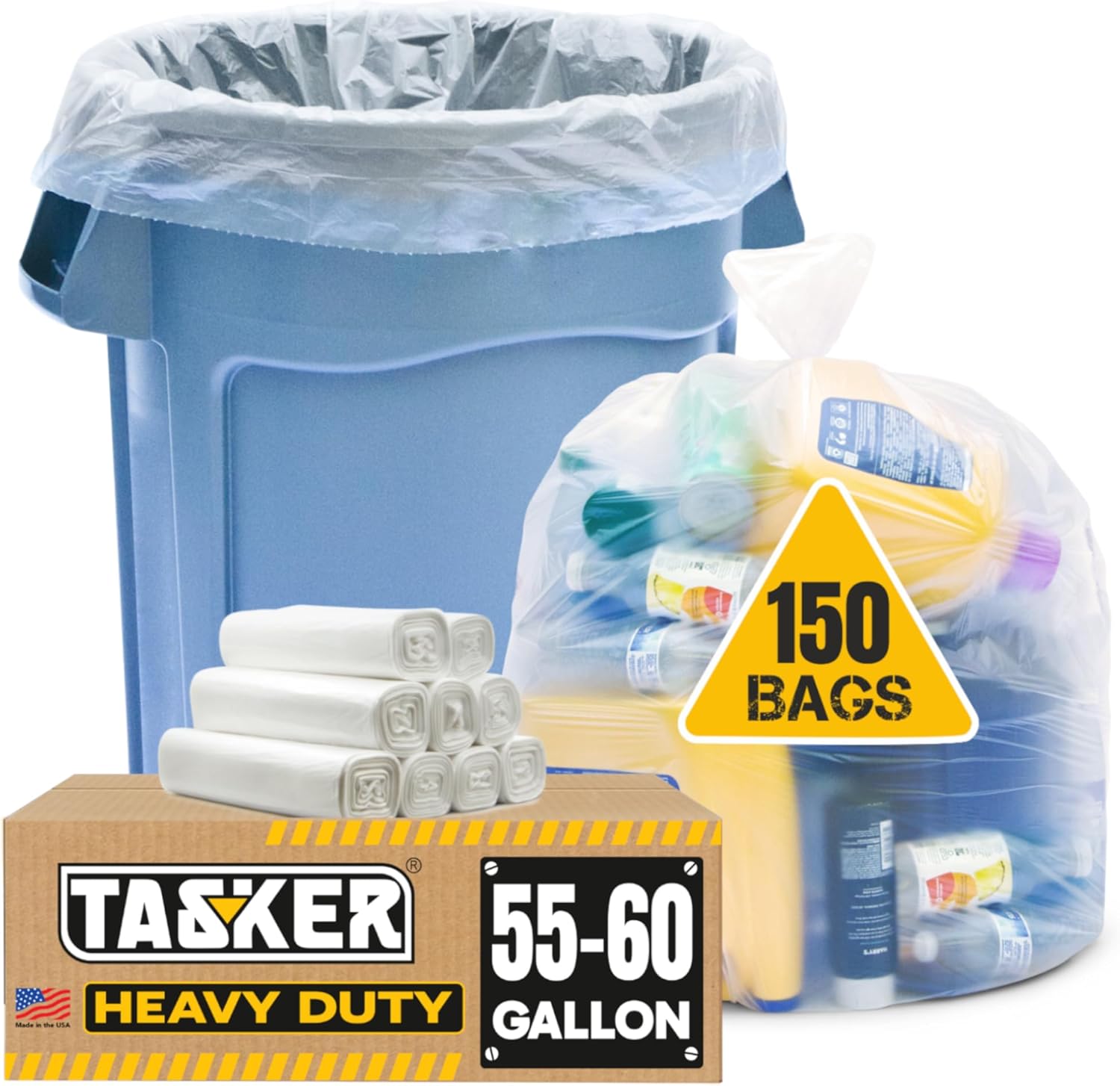 55-60 Gallon Heavy Duty Trash Bags for All Your Cleanup Needs