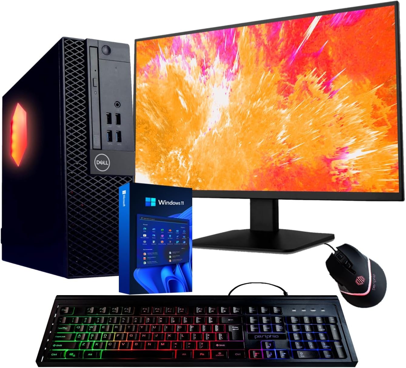 Dell Optiplex Computer PC w/RGB Lighting | Fast Intel i5