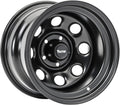 TACTIK Circle 8 Classic 17 in Solid Steel Wheel - Rugged Satin Black