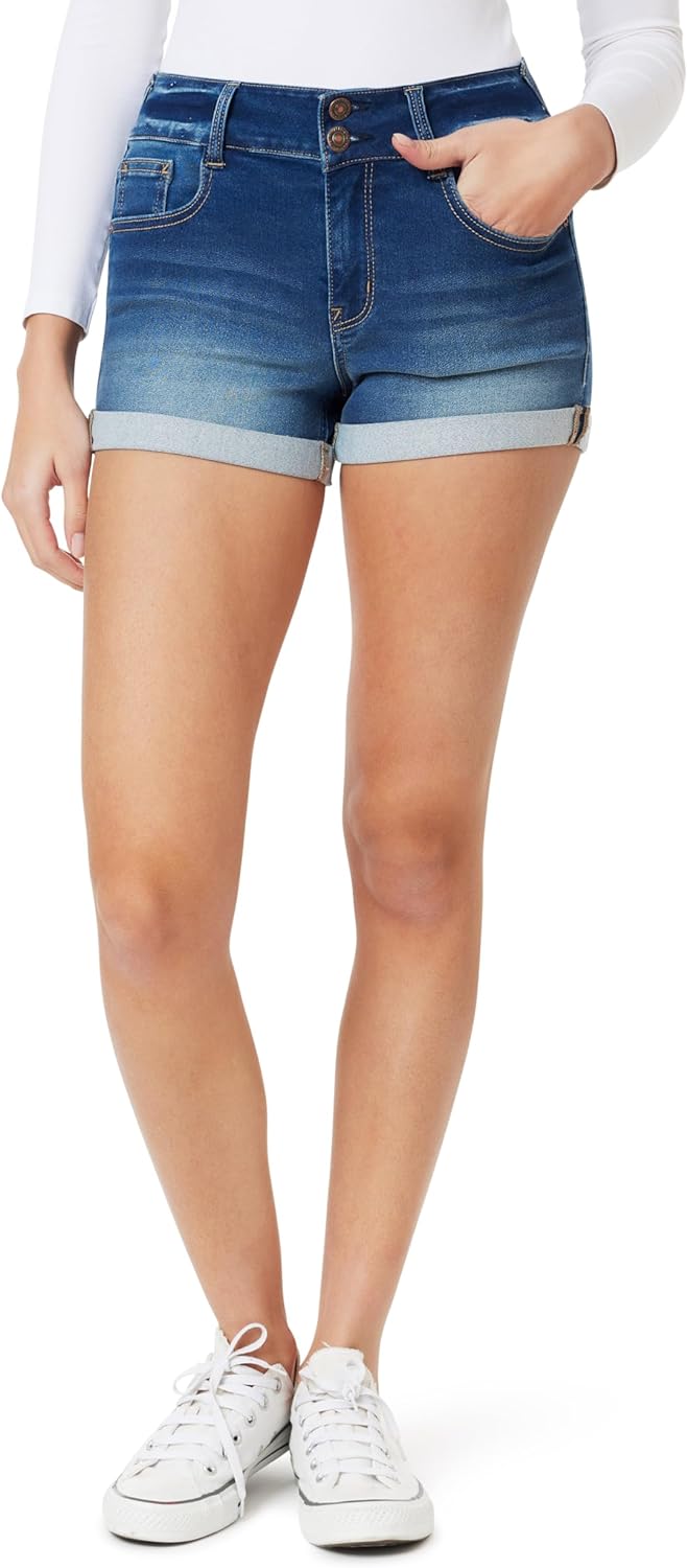 WallFlower Women's Ultra Denim Shorts for Every Body Type