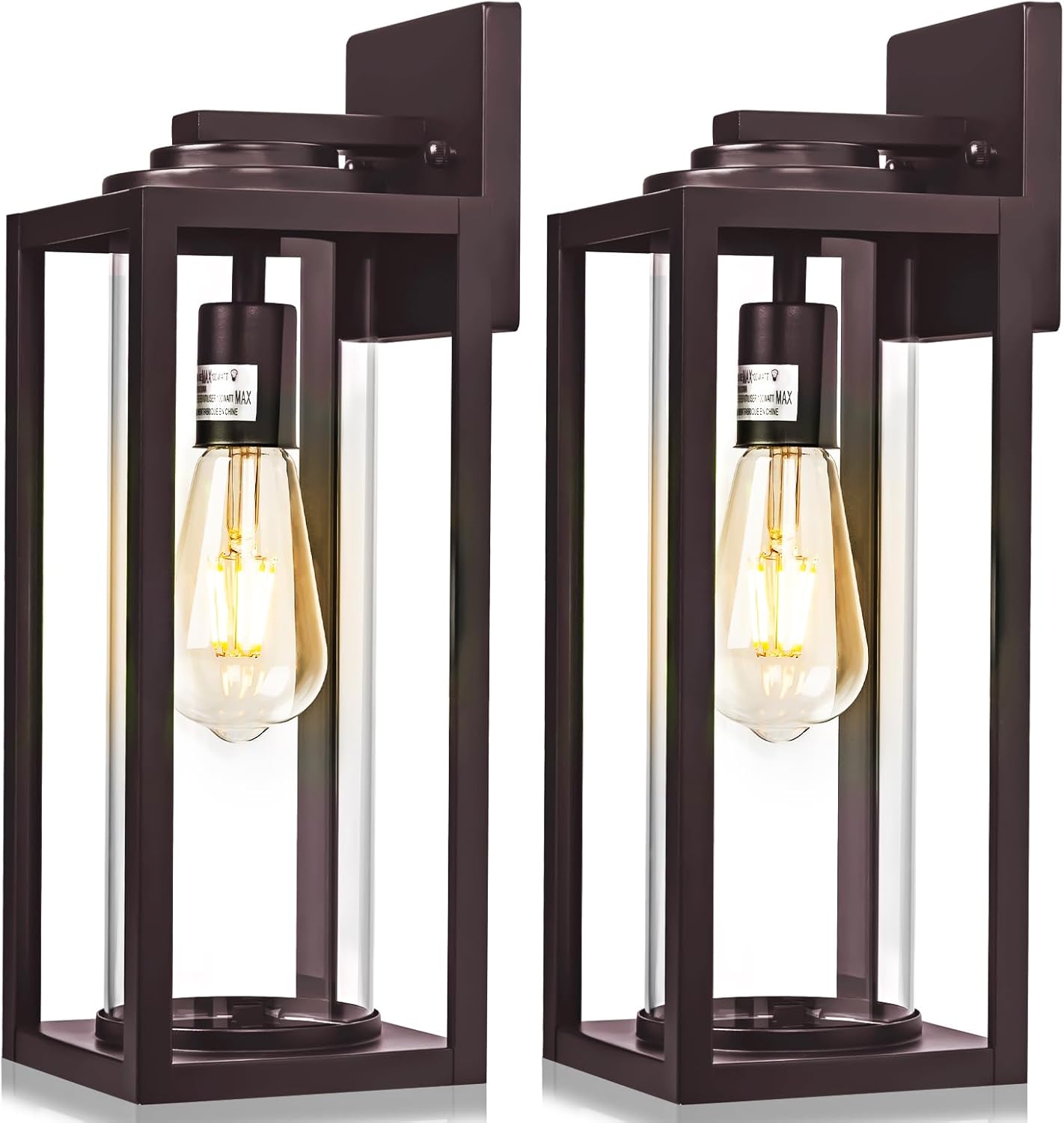 16in Large Outdoor Wall Lights - Oil Rubbed Bronze Sconces