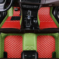 Apple Green and Red Custom Personalized Car Floor Mats - Full Coverage