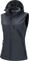 33,000ft Women's Hooded Lightweight Softshell Vest - Windproof Layer