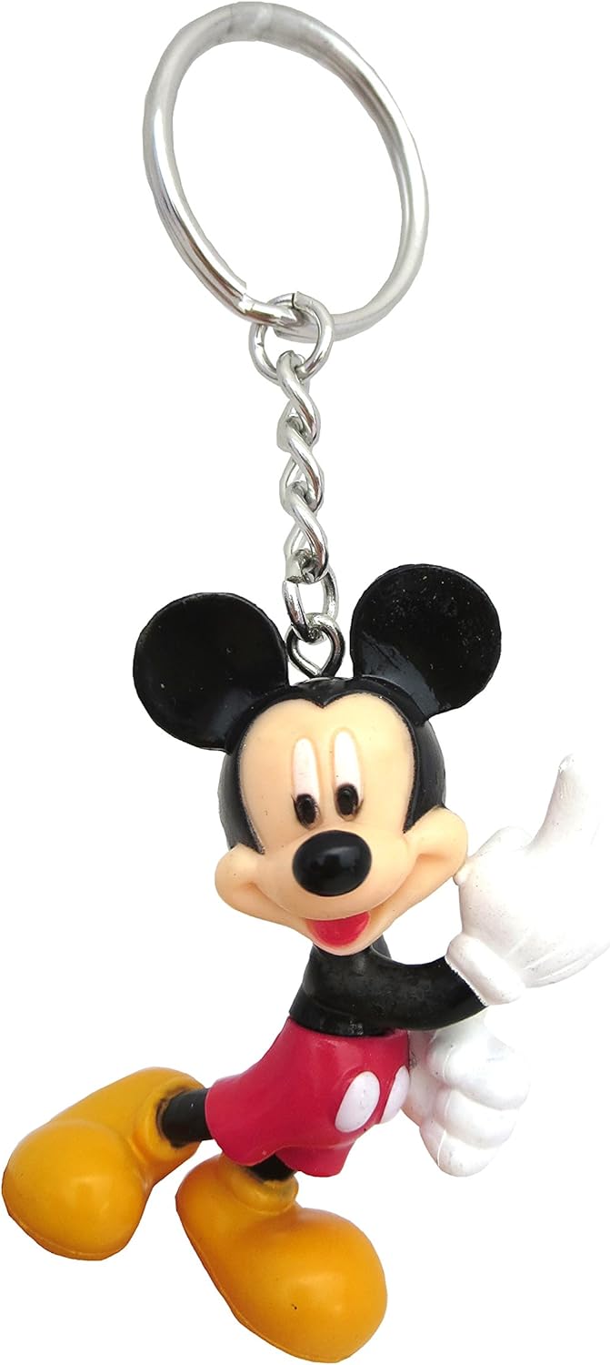 Disney Mickey Black Keyring - Cute Figural Design!