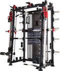 Altas Strength Home Gym Smith Machine with Pulley System - All-In-One