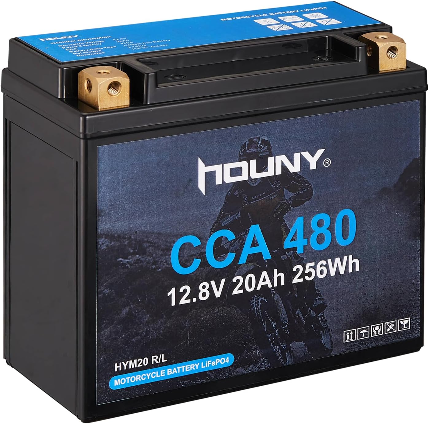 High Performance Lithium YTX20L-BS 20AH Motorcycle Battery
