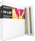 LWR CRAFTS Stretched Canvas 16 in x 20 in Pack of 4 - Pre-Stretched