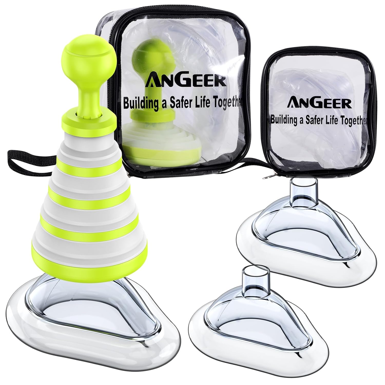 FoldPumpVac Collapsible Airway Clearance Device for All Ages