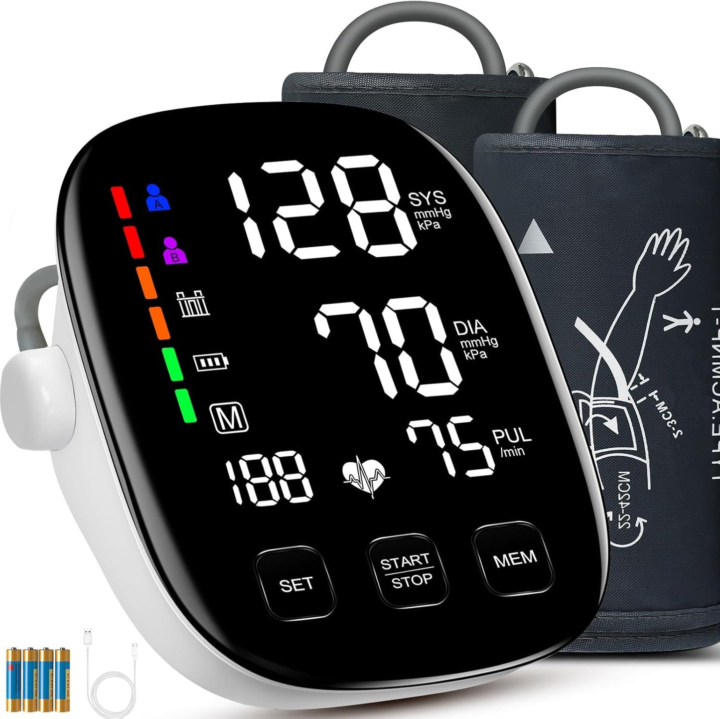 Accurate Blood Pressure Monitors for Home Use with Extra Large Cuffs