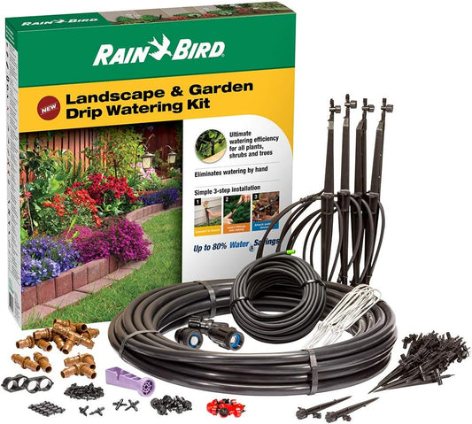 Rain Bird LNDDRIPKIT Drip Irrigation Landscape Watering Kit