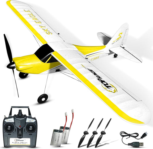 Top Race RC Plane - 4 Channel Stunt Flying Remote Control Airplane