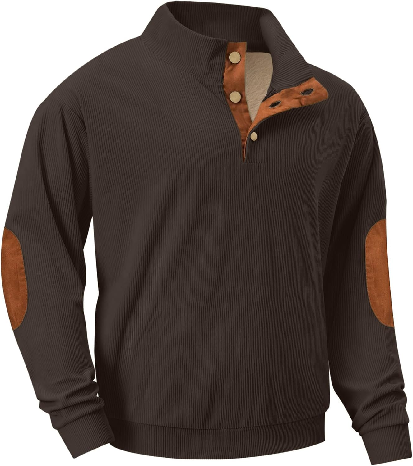 Heavyweight Fleece Corduroy Sweatshirt for Men - Cozy Style