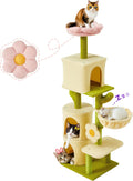 Erinnyees Flower Cat Tree 55.1 in - Multi-Level Kitty Activity Center