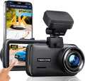 4K Dash Cam with Touch Screen - Clear Night Vision and GPS