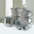 MONITO Coffee Mugs Set of 6 16 oz - Large Ceramic Mugs for Everyday