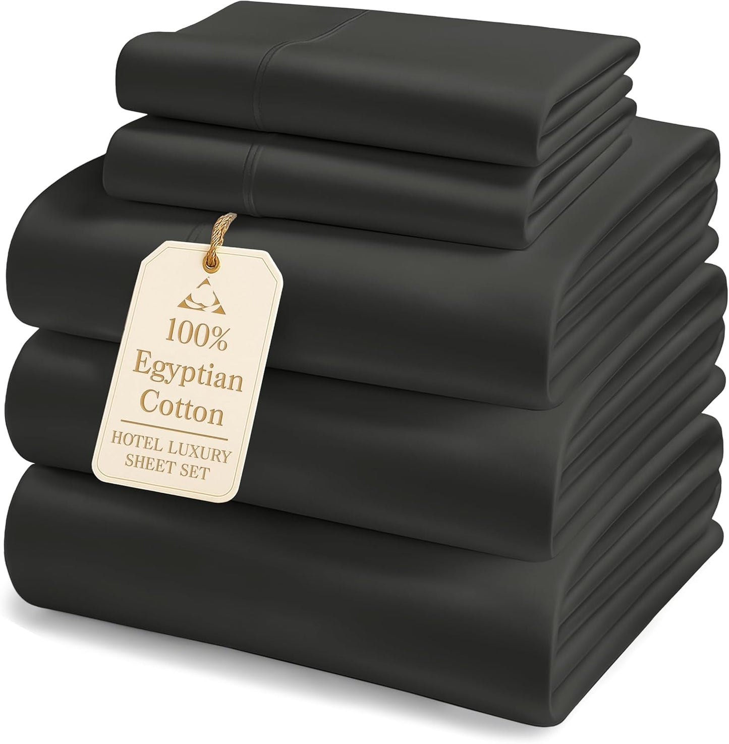100% Egyptian Cotton Split King Bed Sheets for Adjustable Beds