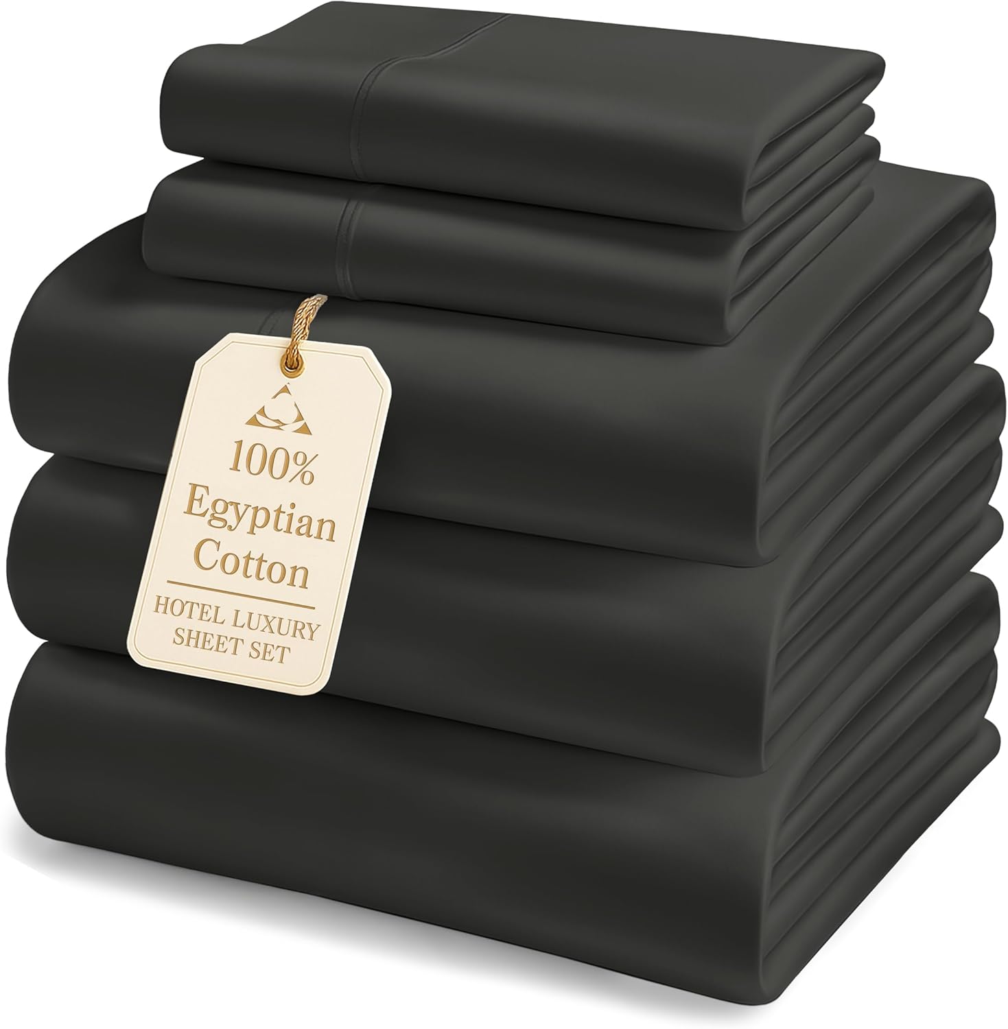 100% Egyptian Cotton Split King Bed Sheets for Adjustable Beds