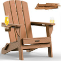 Folding Adirondack Chair Teak - Compact All-Weather Patio Seat