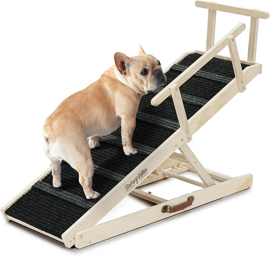 Foldable Dog Ramp for Bed - Adjustable Height for All Dogs