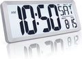 Large Digital Wall Clock 14.2 in with Backlight - Easy Read Timepiece