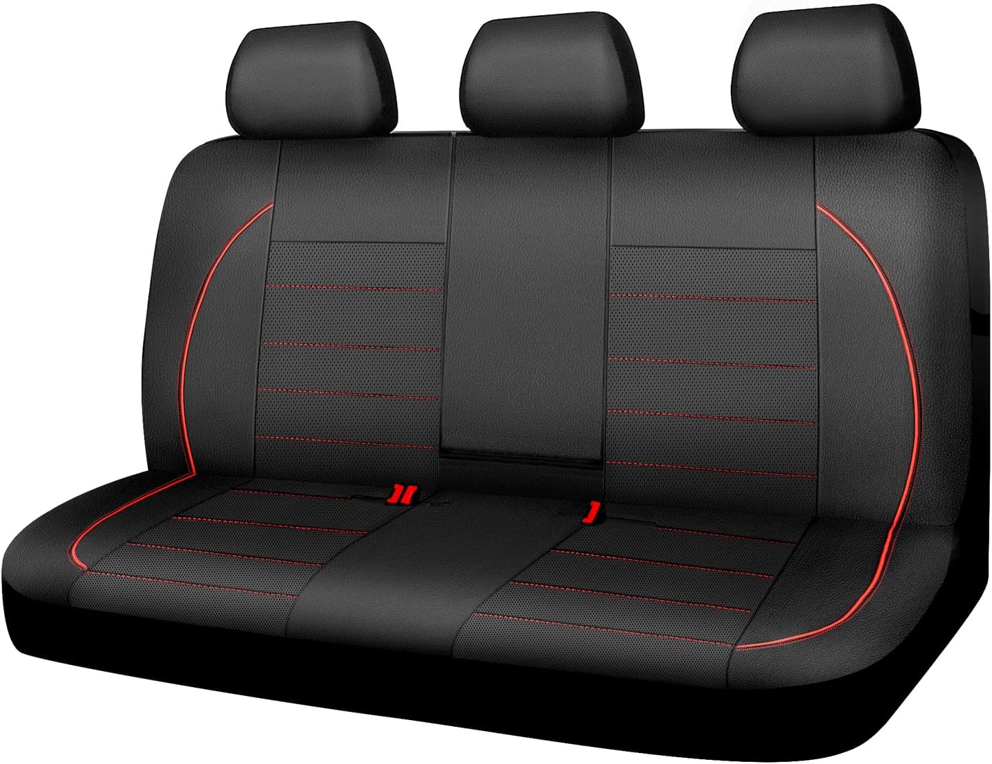 CAR PASS Leather Back Seat Cover for Cars, SUVs, and Trucks