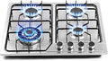 22x20 Built in Gas Cooktop 4 Burners Stainless Steel - Powerful