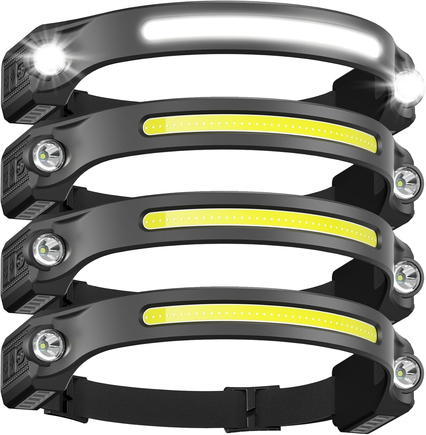 AlpsWolf LED Headlamp Rechargeable with Sensor Mode and Brightness