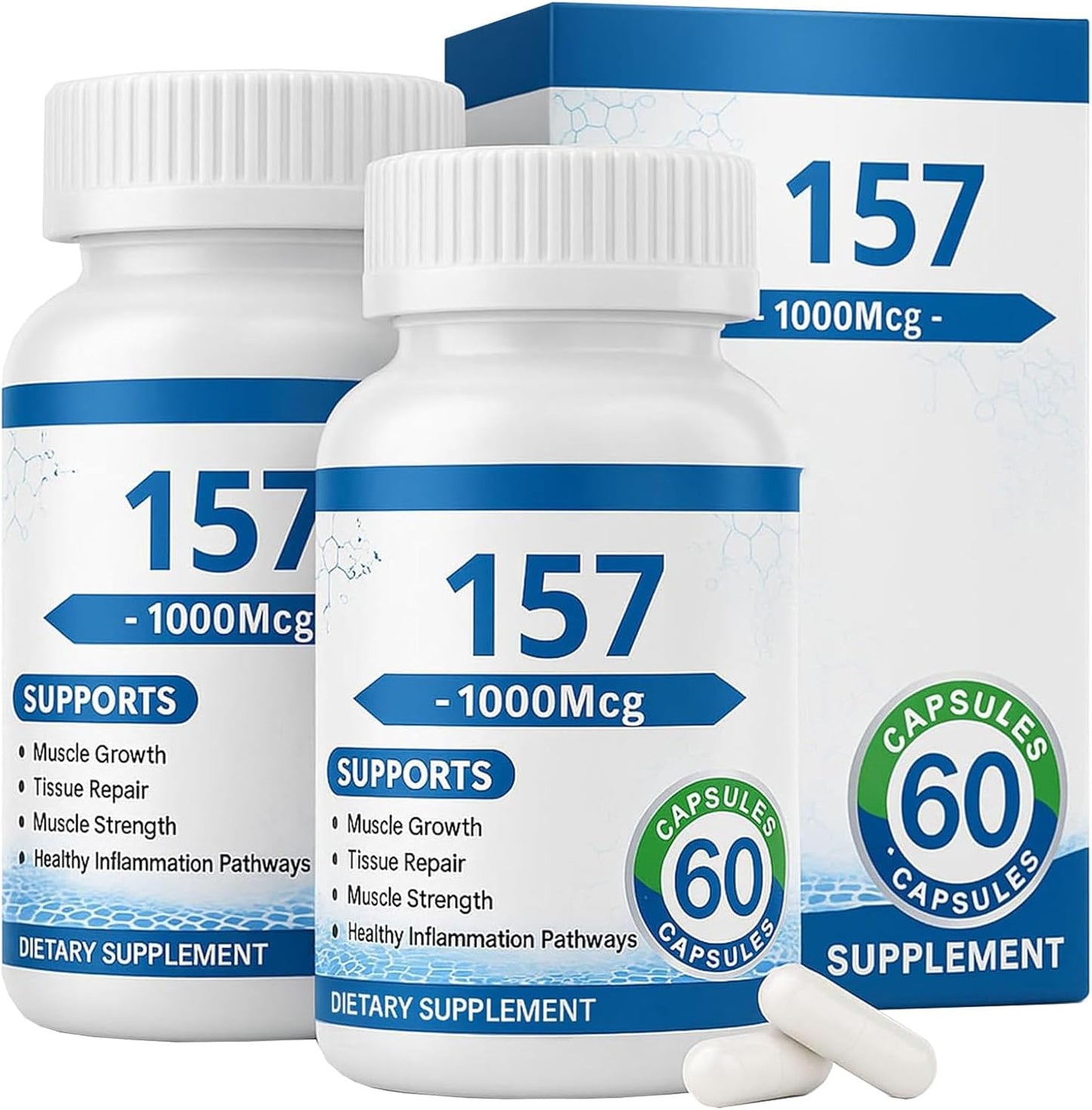 157 Capsules Non-GMO Gluten Free Supplement for Daily Health