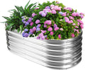 17in Tall Outdoor Raised Garden Bed Kit 4ft x 2ft - sturdy metal