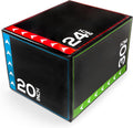 3-in-1 Foam Plyometric Jump Box - Adjustable 20/24/30in Heights