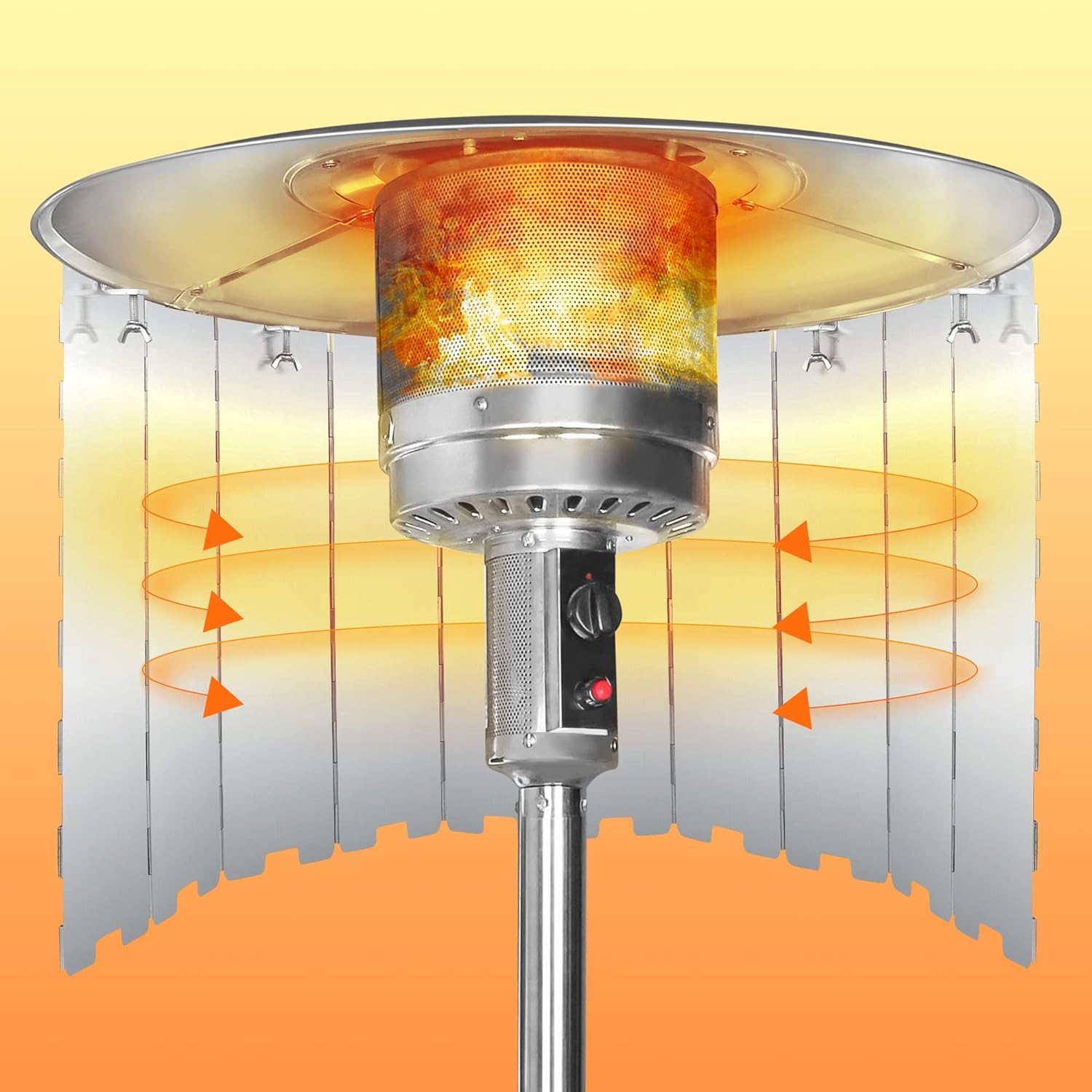 Hualedi Propane Heater Shield - Energy Saving Windshield