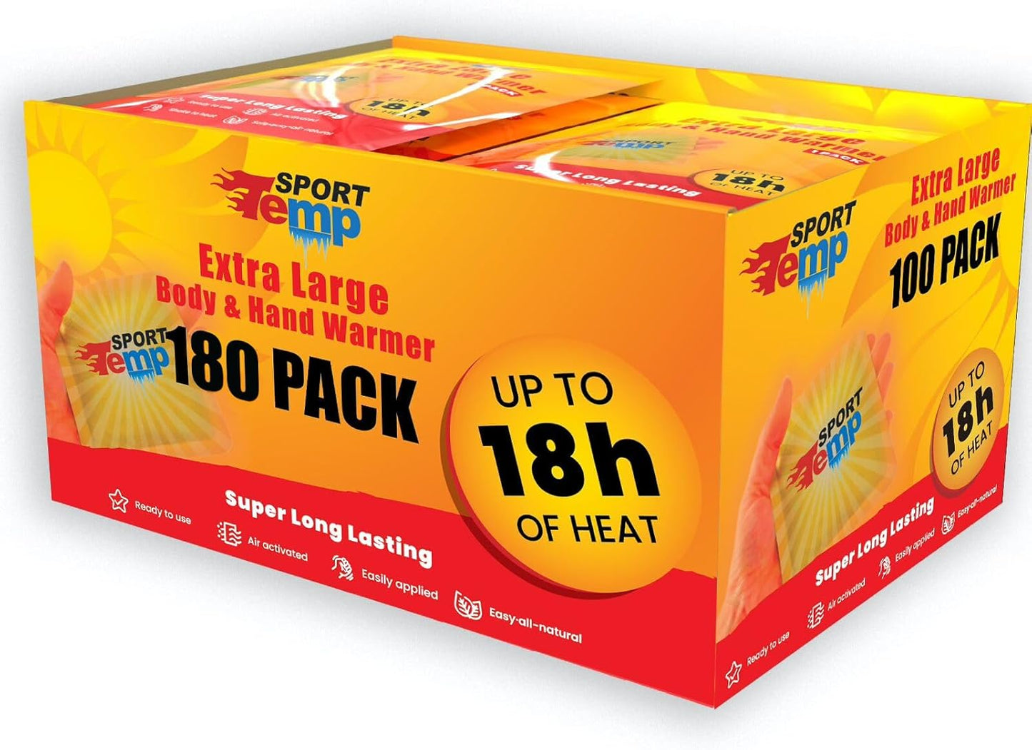 18-Hour Heat Hand & Body Warmers - Sport-Grade Long Lasting Relief